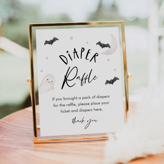 SUGARBOO Windeln Raffle Baby Dusche Spielzeichen Poster