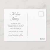 Sugarbush Protea Tropical Save the Date Postkarte (Rückseite)