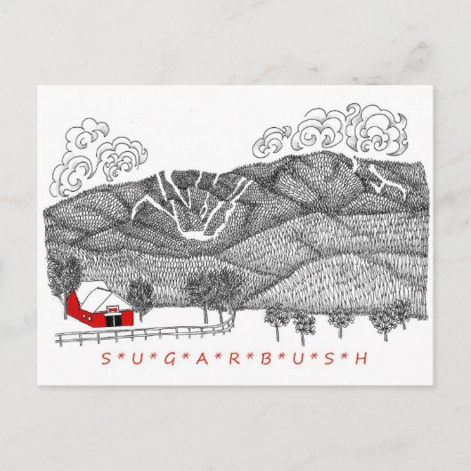Sugarbush Vermont Postkarte (Vorderseite)