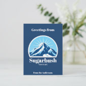 Sugarbush Vermont Skigebiet Berg Postcard Postkarte (Stehend Vorderseite)