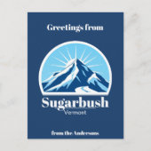 Sugarbush Vermont Skigebiet Berg Postcard Postkarte (Vorderseite)