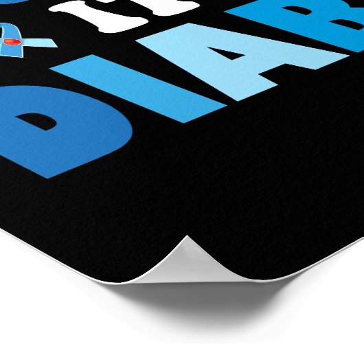 Sugarcoat It's is diabetic Poster (Ecke)