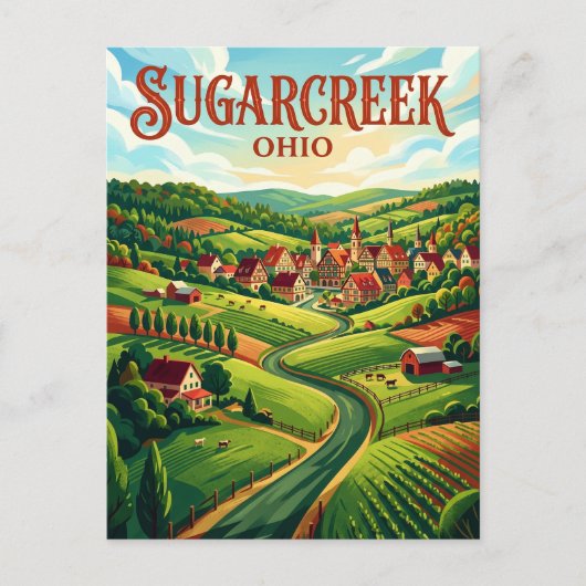 Sugarcreek USA Postkarte (Vorderseite)