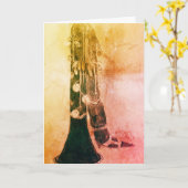 Sugaree Dog Grußkarte Karte (Gelbe Blume)