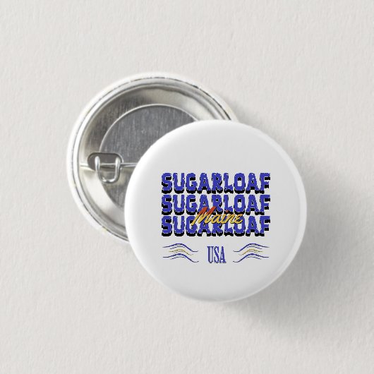 Sugarloaf, Maine Button (Vorne & Hinten)