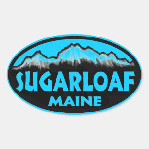 Sugarloaf Maine Oval Aufkleber