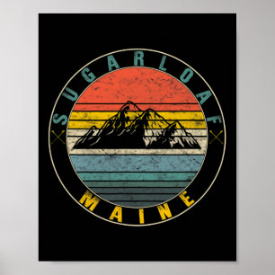 Sugarloaf Maine Skiing Mountain Snowboarden Ski W Poster