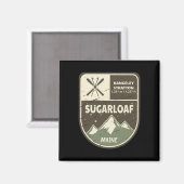 Sugarloaf Maine Skiing Vintag Magnet (Vorderseite/Rückseite)