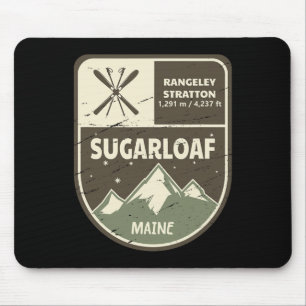 Sugarloaf Maine Skiing Vintag Mousepad