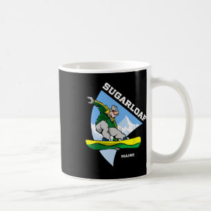 Sugarloaf Mountain Maine Snowboarder Kaffeetasse