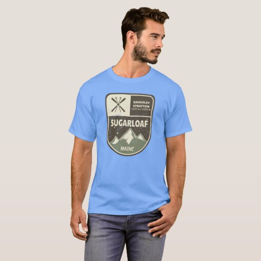 Sugarloaf Rangeley Stratton Maine Oversized T-Shirt (Vorne ganz)