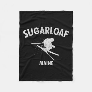 Sugarloaf Skifahren Skifahren Maine Geschenk-T-Shi Fleecedecke