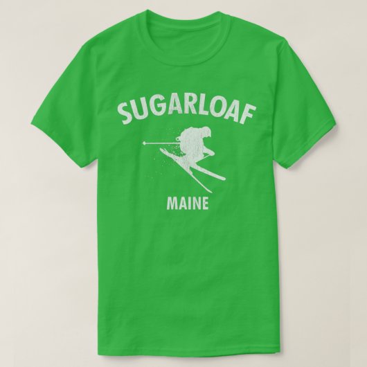 Sugarloaf Skiing Ski Maine Geschenk T-Shirt (Design vorne)