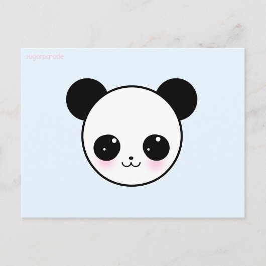 Sugarparade Panda-chan Aqua Postcard Postkarte (Vorderseite)