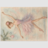 Sugarplum Fairy Pastel Weihnachtsballett Decoupage Seidenpapier (Vorderseite)