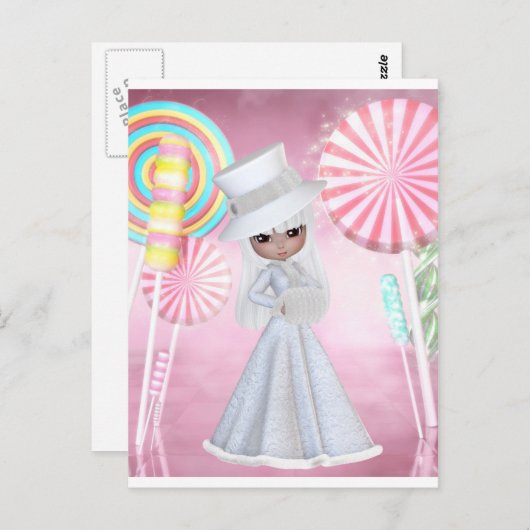 Sugarplum-Fee Postkarte (Vorne/Hinten)