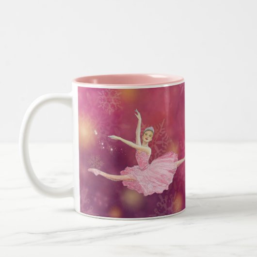 Sugarplum-Fee-Tasse Zweifarbige Tasse (Links)