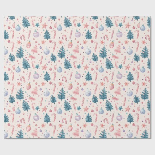 "Sugarplum Holiday Charm Pattern" Geschenkpapier (Flach)