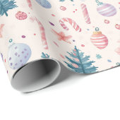 "Sugarplum Holiday Charm Pattern" Geschenkpapier (Rolleneckpunkt)