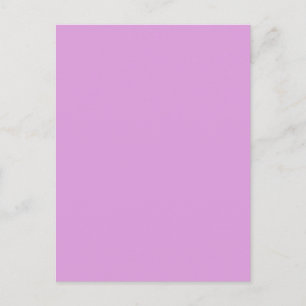Sugarplum Lavender Lila Solid-Color-Hintergrund Postkarte