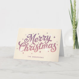 Sugarplum Retro Schriftzug Frohe Weihnachten