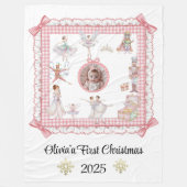 Sugarplum Snuggles Fleecedecke (Vorderseite)