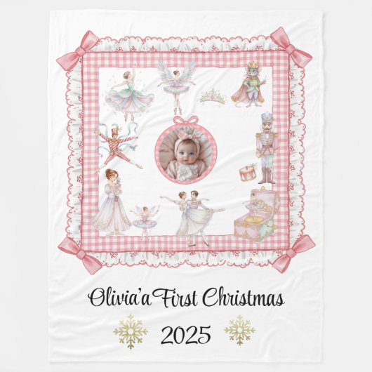 Sugarplum Snuggles Fleecedecke (Vorderseite)