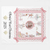 Sugarplum Snuggles Fleecedecke (Vorderseite (Horizontal))