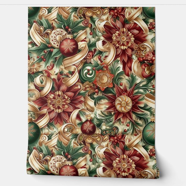 Sugarplum Sparkle Christmas Tapete (Abrollen)