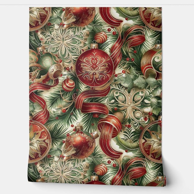 Sugarplum Sparkle Christmas Tapete (Abrollen)