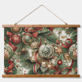 Sugarplum Sparkle Christmas Wandteppich Mit Holzrahmen