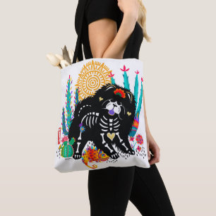 SUGARSKULL NIRVANA Chow Day of the Dead Tasche