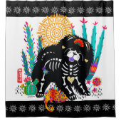 SUGARSKULL NIRVANA Chow Hund Duschvorhang (Vorderseite)