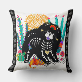 SUGARSKULL NIRVANA Chow Hund Kissen