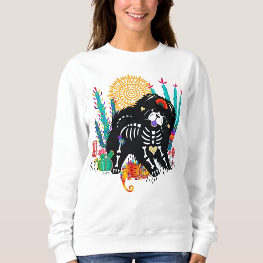 SUGARSKULL NIRVANA Hund zwischen weißen Shirts (Vorderseite)