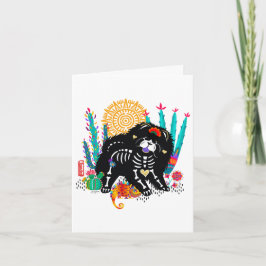 SUGARSKULL NIRVANA Hundehalloween Karte