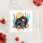 SUGARSKULL NIRVANA Hundehalloween Serviette (Beispiel)