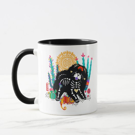 SUGARSKULL NIRVANA Hundehund halloween 11 oz Tasse (Links)