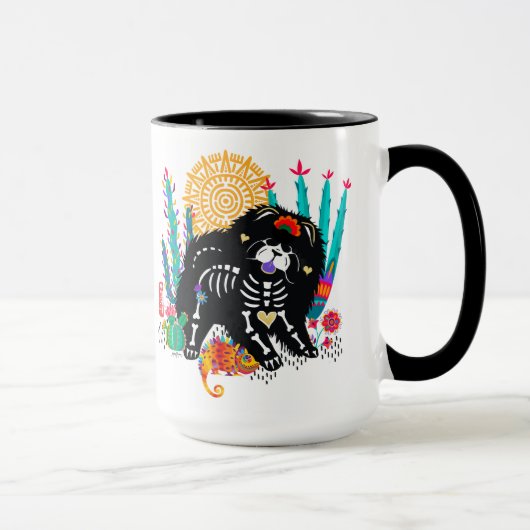 SUGARSKULL NIRVANA Hundehund halloween 15 oz Tasse (Rechts)