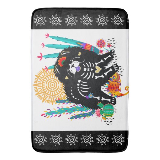 SUGARSKULL NIRVANA Kakao/Badematte Badematte (Vorderseite Vertikal)