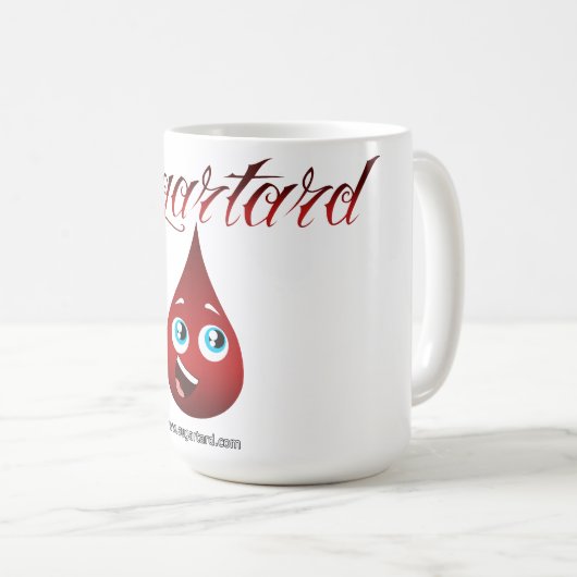 Sugartard Blut-Tropfen-Tasse Kaffeetasse (VorderseiteRechts)