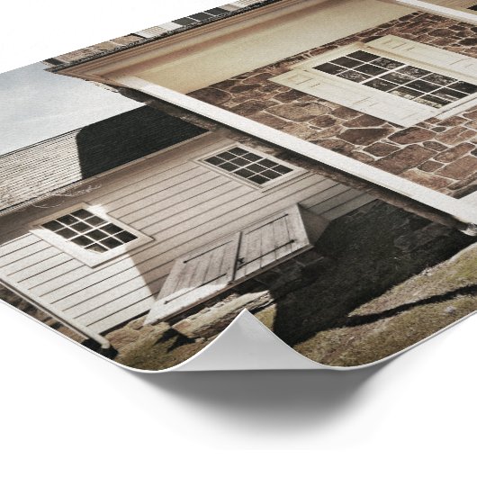 Sugartown Historic Farmhouse Poster (Ecke)