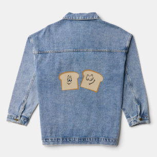 Suggestive Toasts Creme Käse Pun Funny Paare Jeansjacke