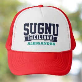 Sugnu Siciliana Personalisiert Trucker Hat Truckerkappe