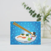 Suhsi Platter Postcard Postkarte (Stehend Vorderseite)