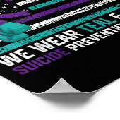 Suicide Awareness 2024 In September We Wear Teal P Poster (Ecke)