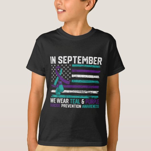 Suicide Awareness 2024 In September We Wear Teal P T-Shirt (Vorderseite)