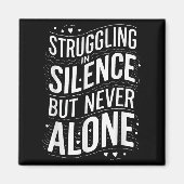 Suicide Awareness Depression Anxiety Mental Health Magnet (Vorne)