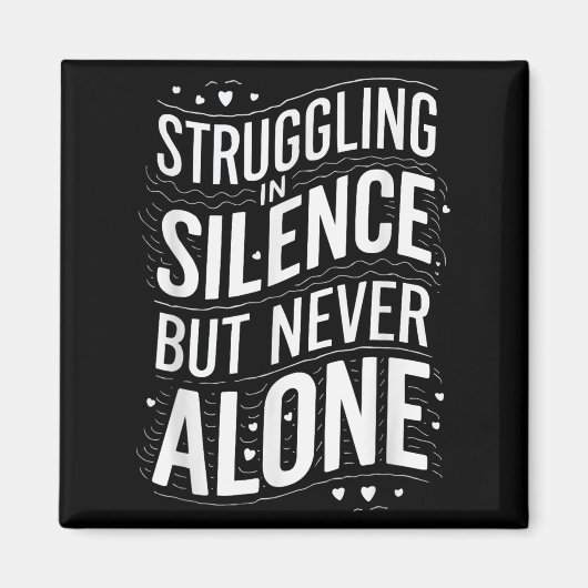 Suicide Awareness Depression Anxiety Mental Health Magnet (Vorne)