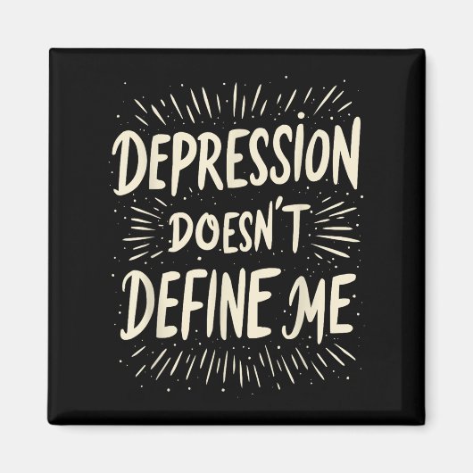 Suicide Awareness Depression Anxiety Mental Health Magnet (Vorne)